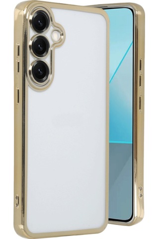 Galaxy Uyumlu S25 Kılıf Razer Lensli Silikon - Gold