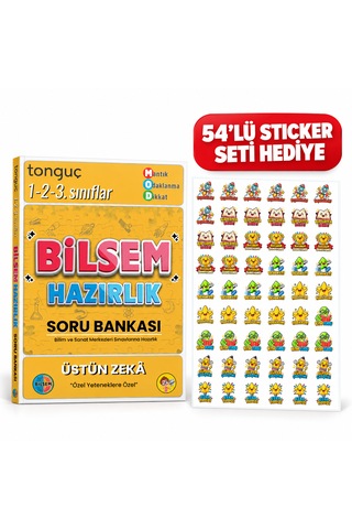 Tonguç Akademi Bilsem Hazırlık 1, 2 Ve 3. Sınıflar + 54 Lü Motivasyon Sticker