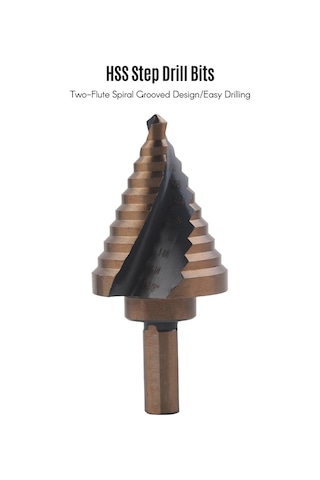 Kangvka Hss Malzeme İçin Çelik, Demir Ve Ahşap Delme Aleti - Spiral Basamaklı Matkap Ucu 1 Adet