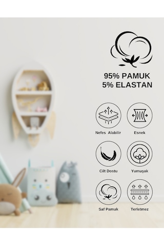 Alya Underwear Kız Çocuk Kalpli Dokuma Lastik Pamuklu Kumaş Slip Külot 5'li Paket 5 Adet Beyaz Multicolor-x16