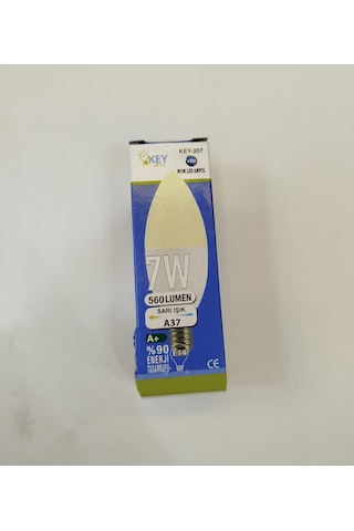 7w E-14 Led Ampul 4000k Ilık Beyaz Ycl Tekli