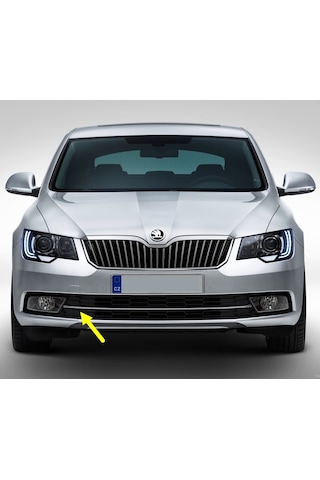 Skoda Superb 2 14-15 Ön Tampon Sağ Izgara Krom Çıtalı 3T0853666B