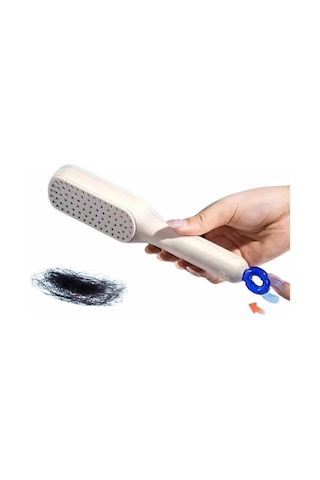 Silikon Yumuşak Sıkı Dişli Sihirli Geri Çekilebilir Tarak Kendini Temizleyen Saç Fırçası