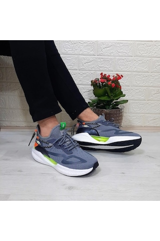 M.p 1659 Gri Renk Kaymaz Rahat Hafif Spor Ayakkabı 001