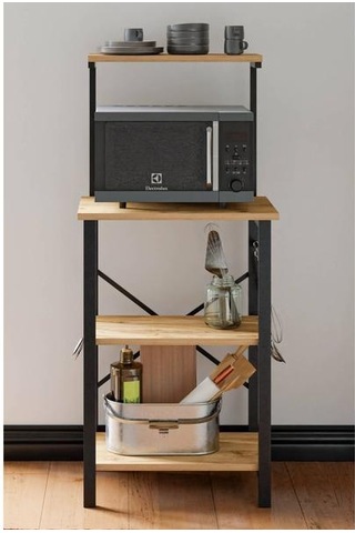 Ceramical Çok Amaçlı Mutfak Bangosu - Atlantik Çam - 128x40x60 Cm Atlantik Çam