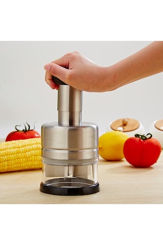 Sones Paslanmaz Çelik Sebze Kesici Mutfak Aletleri Soğan Presi Sarımsak Presi