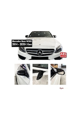 Mercedes C180.c200 Yarasa Ayna Kapağı W205 2015 - 2020 Parlak Siyah