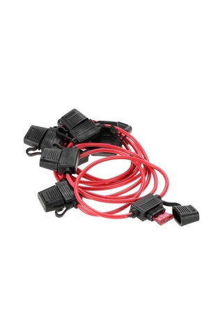 Novahub 10 Parça Araç İçin 40a Kapasiteli Siyah Kırmızı Sigorta Tutucu Seti, 26cm Kablo, Dc 12v 40