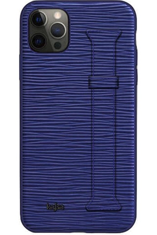 Kajsa Apple Uyumlu iPhone 12 Pro Max Kılıf Kajsa Wave Pattern Handstrap Kapak ZORE-218970