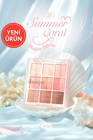 Dasique Mat Ve Işıltılı Renk Seçenekleri Sunan Far Paleti Shadow Palette 23 Summer Coral 23 Summer Coral