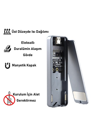 Jeyı İ9-gtr M.2 Ssd To Usb 3.2 Gen2 Ssd Muhafaza Kutusu
