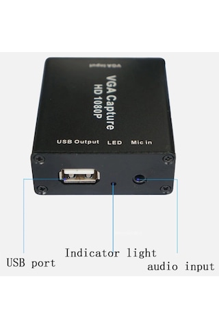 Usb Vga Hd Vıdeo Capture Kart 4640P 4K Xbox Ps4 Çevirici Aktarıcı
