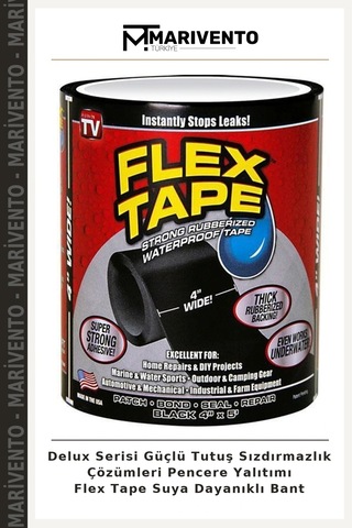Delux Serisi Güçlü Tutuş Sızdırmazlık Çözümleri Pencere Yalıtımı Flex Tape Suya Dayanıklı Bant