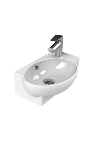 Turkuaz Seramik Cerastyle Mini Köşe Lavabo 28 CM 001300U Hariç