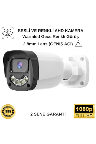 Hm-464 Renkli Ve Sesli Ahd Full Hd 2.8mm Lens 2mp Kamera