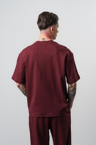 Respire Erkek 07 Şerit Detaylı Regular Fit T-shirt Bordo