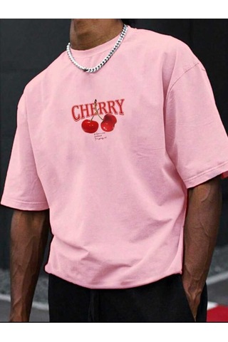 Noıssey Pembe Cherry Red Bomb Oversize Unisex Trend
