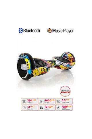 Citymate Elektrikli Kaykay Hoverboard Akıllı Denge 6.5 Inch + Hoverkart + Çanta Extrem Paket D01