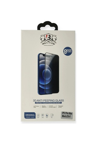 Apple İphone 12 Mini Bilvis 3d Anti Peeping Hayalet Cam Ekran Koruyucu 11142577