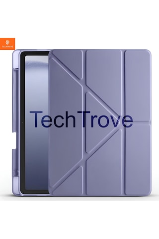Samsung Galaxy Tab A9 Kılıf Kalem Bölmeli Stand Olabilen Standlı Tablet Kılıfı Kapaklı Kılıf