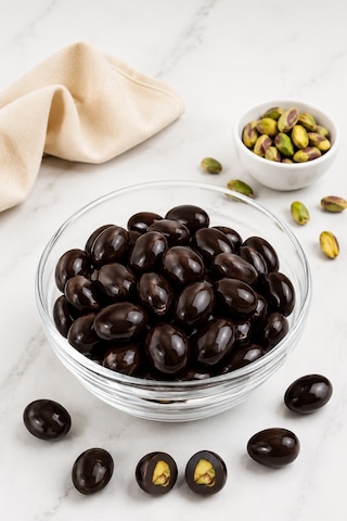Bitter Çikolatalı Antep Fıstığı Draje 500 G
