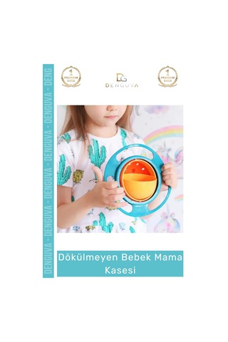 Özle Üretim Bpa İçermeyen Pratik Kolay Temizlenir Eğlenceli Asla Dökülmeyen Bebek Mama Kasesi