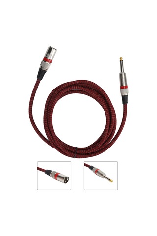 Jorındo Xlr - 6,35 Mm 1/4 İnç Erkek Kablo Dengeli Sinyal Bağlantı Mikrofon Kablosu Jd6012