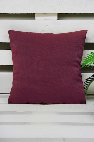 Melodie Keten Kırlent Bordo 50X50 Cm