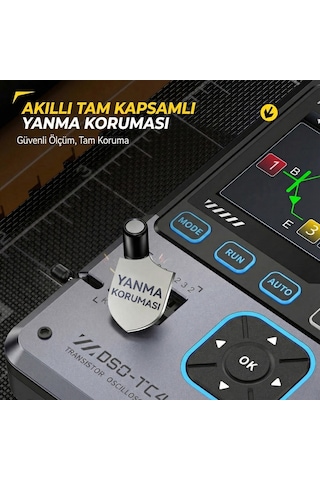 Fnırsı Dso-tc4 10mhz 48ms/s 3'ü 1 Arada Osiloskop Transistör Test Ve Sinyal Jeneratörü