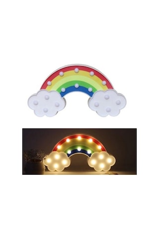Led Işıklı Gökkuşağı Gece Lambası Çok Renkli
