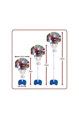 Dede Spiderman Ayaklı Basketbol Set