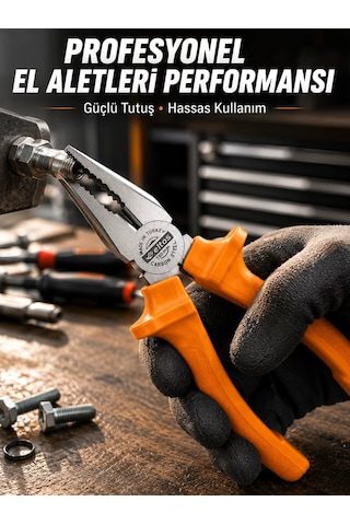 Ergonomik Saplı Hassas Kavrama Dövme Çelik Pense