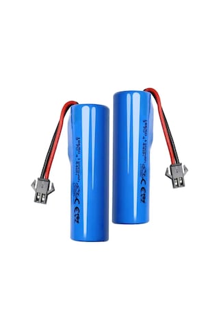 3.7v 18650 Li-on Siyah Soketli 2 Adet Oyuncak Pili Ve Usb Şarj