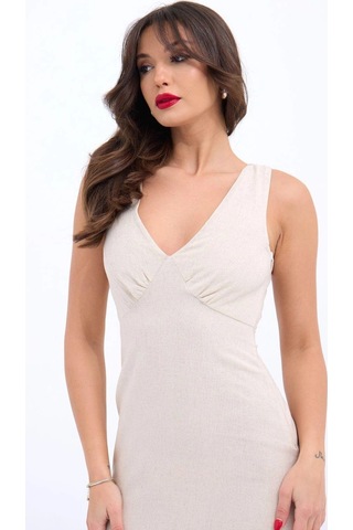 Valensdesign 7124 Elbise-bej