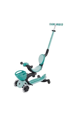 360 Işıklı Scooter, Koyu Mint Renk Açık Füme - Füme - Kahverengi