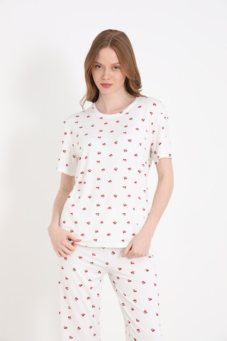 Elitol Bamboo Örme Desenli Kadın Pijama Takımı Desenli-1