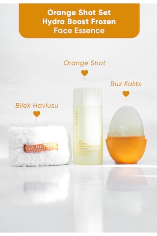 Iva Natura Orange Face Shot - Frozen Face Essence 3'lü Set Essence Bileklik