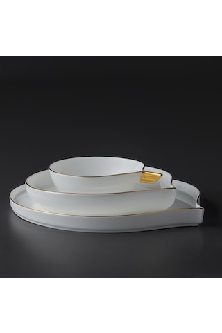 Jumbo Goddess Gold 61 Parça 12 Kişilik Yemek Takımı Gold