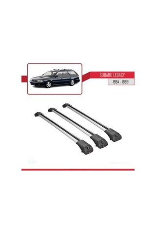 Subaru Legacy 1994-1999 Arası İle Uyumlu Ace-1 Ara Atkı Tavan Barı Gri 3 Adet Bar