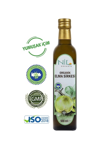 Nil Baharat Organik Elma Sirkesi 500 ML