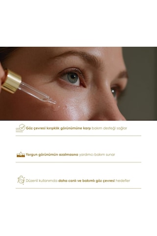 Yaşlanma Karşıtı Göz Serumu, 30ml Koyu Halka, Torbalanma Ve Kırışıklık Karşıtı Peptit & Somon Dna'lı Aydınlatıcı Göz Bakımı