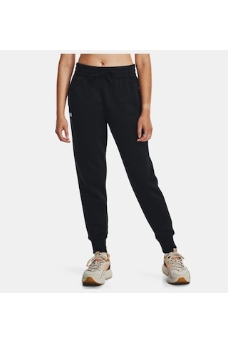 Under Armour Ua Rival Fleece Kadın Jogger Eşofman Altı 1379438-001 Siyah