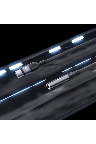 Juo Usb Type-c To 3.5mm Jack Aux Kulaklık Mikrofon Çevirici Dönüştürücü Adaptör Kablo