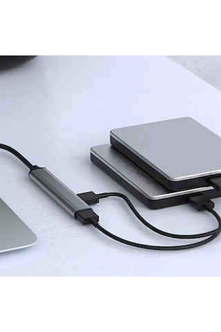 2in1 Usb Ve Type C To 4 Port Usb Çoğaltıcı Hub Çevirici / 1xusb 3