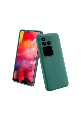 Vivo V30 Pro Uyumlu Silikon Kılıf - Kamera Korumalı Esnek Pastel Renk Kapak - Yeşil