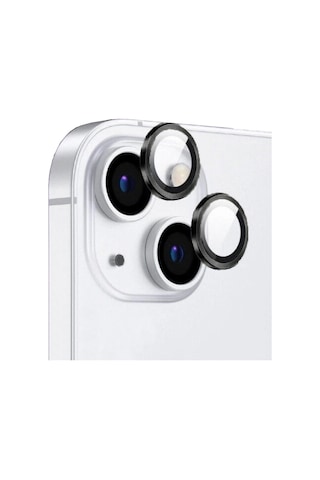 Apple Uyumlu iPhone 15 Plus Kamera Koruyucu Safir Cam Metal A Kalite İnce Slim Cl12