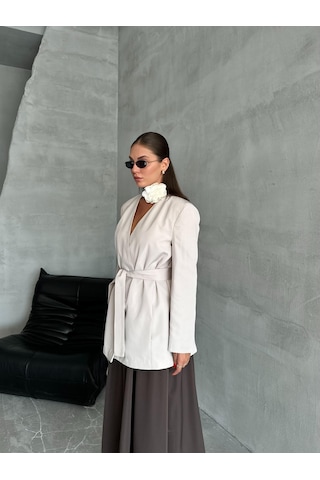 Taş Elegant Kuşaklı Ceket TAŞ Taş