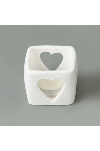 Deco Star Mumluk - Beyaz - 6x6 Cm Renkli