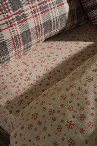 Flanel Nevresim Takımı Wendy Tek Kişilik Krem Krem