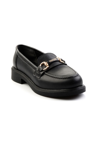 Bambi Siyah Kadın Loafer Ayakkabı K01714130009 Siyah